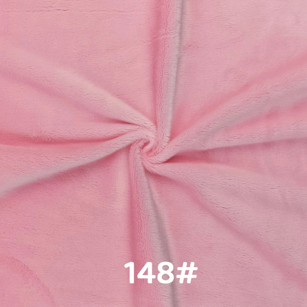 5mm Pile Length Soft Minky Fabric Sewing For Cotton Doll Hair Thicken Encryption Fabric Plush Single Sided Stuffed Animals Toys