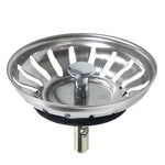 1Pc, Strainer, Premium Stainless Steel Replacement Kitchen Sink Strainer, Waste Drain Plug, 80mm, Basin Drain Stopper, Leach Basket