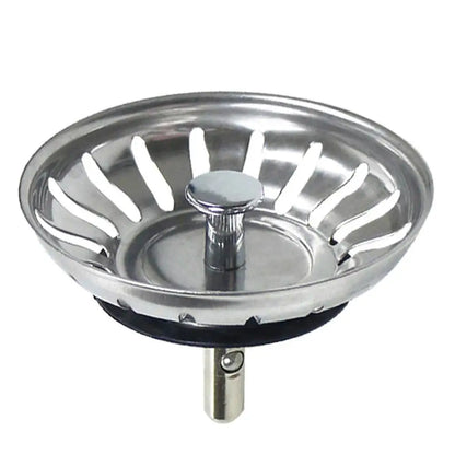 1Pc, Strainer, Premium Stainless Steel Replacement Kitchen Sink Strainer, Waste Drain Plug, 80mm, Basin Drain Stopper, Leach Basket