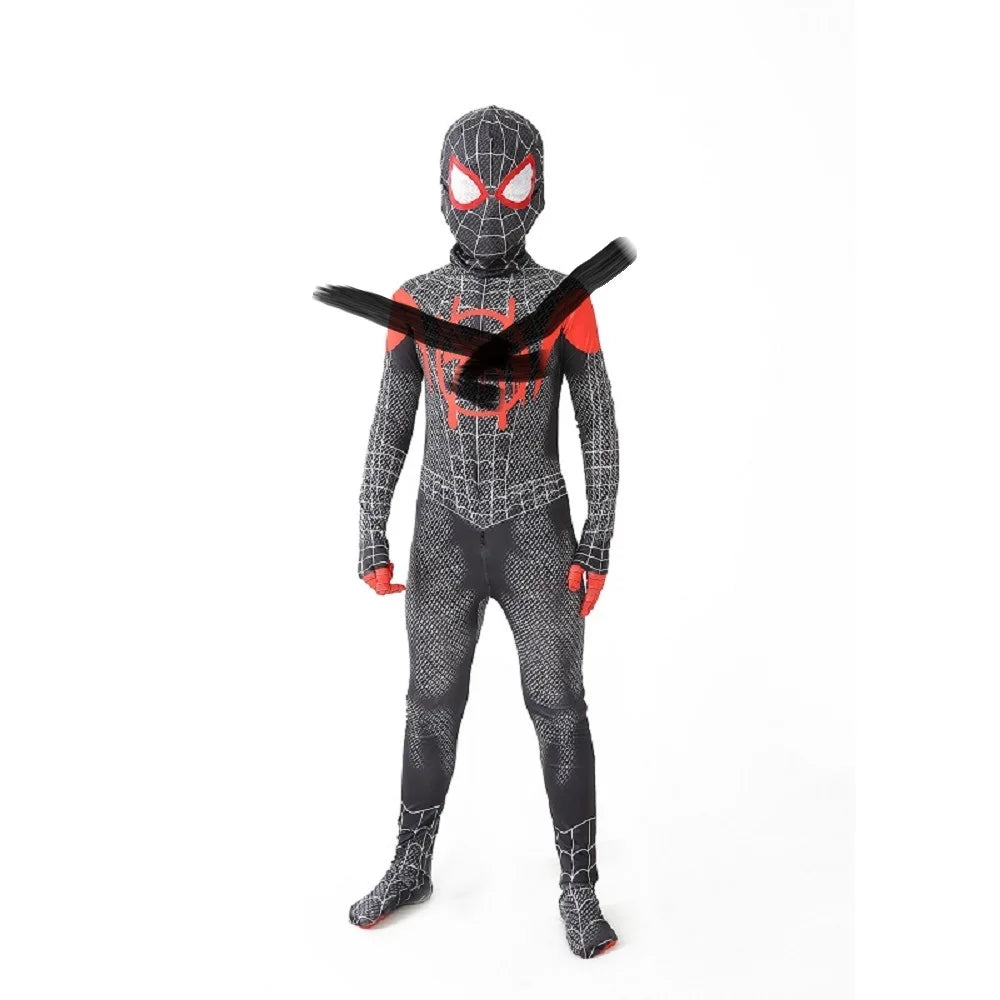 Disfraz oficial de Spider-Gwen Zentai para adulto - Mono de spandex con capucha con máscara de spandex para poner