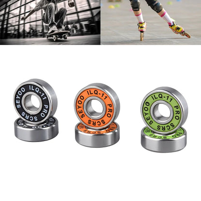 8PC bearings ILQ-11 high-speed bearings are suitable for skateboard, longboard, inline roller skates, and ice skates with low noise