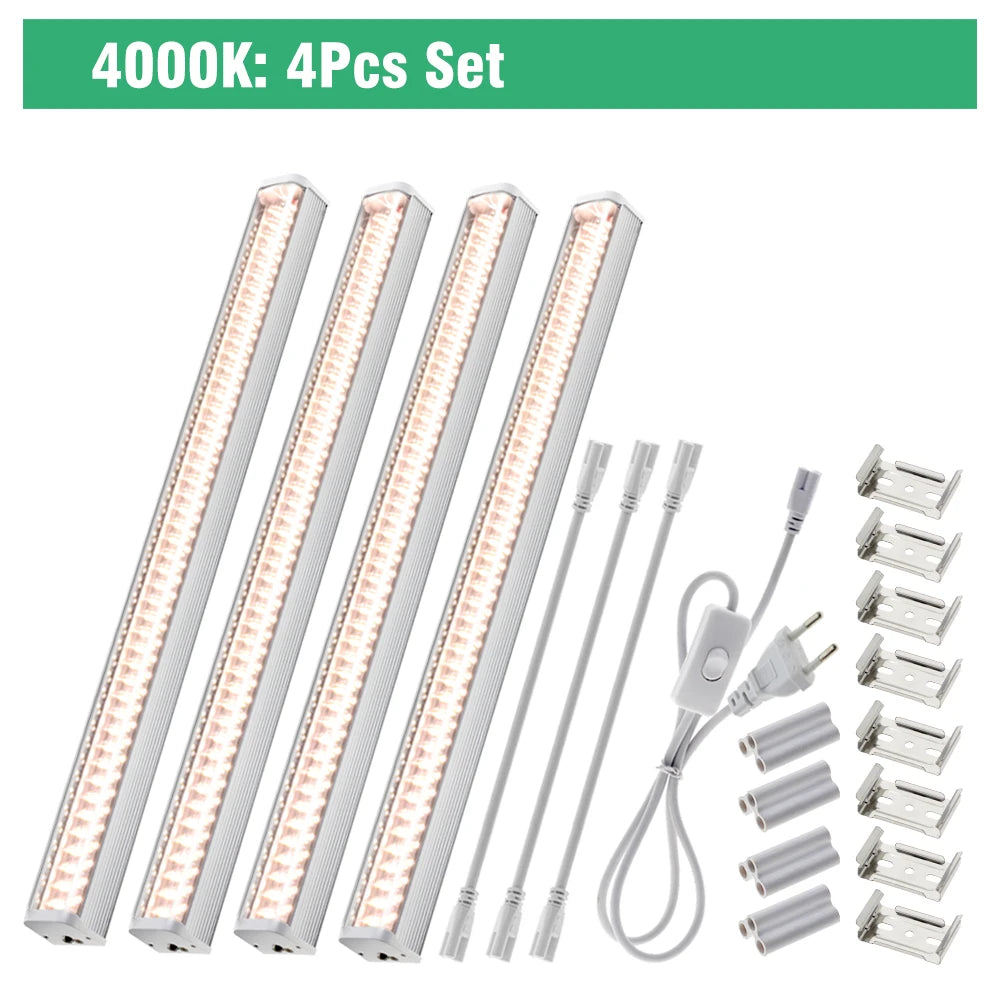Luz de crecimiento LED de espectro completo para plantas de invernadero 4000K AC100V-265V IP65 resistente al agua para vegetales y flores de interior y exterior