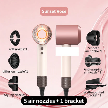 High Wind Home Negative Ion Silent Hair Dryer 1700W Intelligent Sensing Easy Hair Care Say Goodbye to Hot Hair Troubles