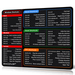 EXCO Shortcuts Mouse Pad Small Office Software Excel Mousepad Smooth Cloth with Non-Slip Rubber Base for Home Computer Laptop