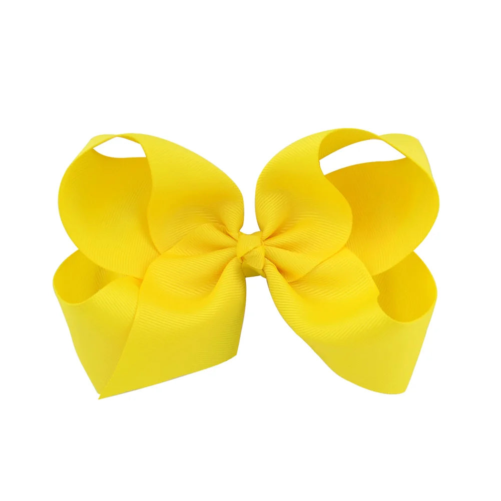1PC Grosgrain Ribbon Solid Color Hair Bows Clip Girls Hair Clips Hairpins Barrettes Kids Baby Hair Accessories Wholesale