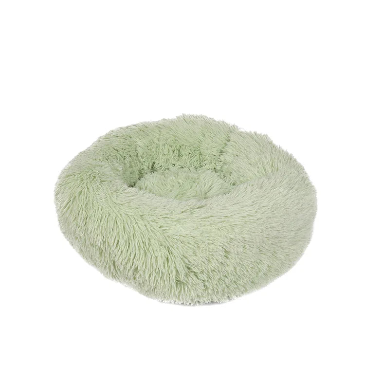 40-90cm Round Pet Bed for Large Dog Bed Super Soft Cat Bed Long Plush Dog House for Medium Dog House Winter Warm Sleeping