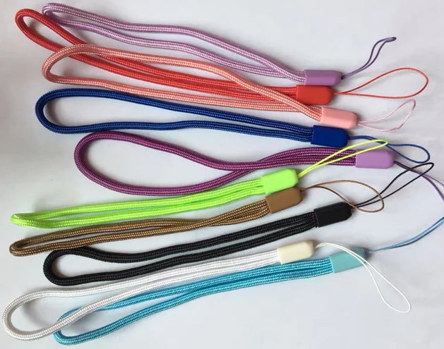 20Pcs Hand Wrist Lanyard Strap String Short Grip Lanyard for USB Flash Drive Keychain ID Badge Holder Phone Straps DIY Hang Rope