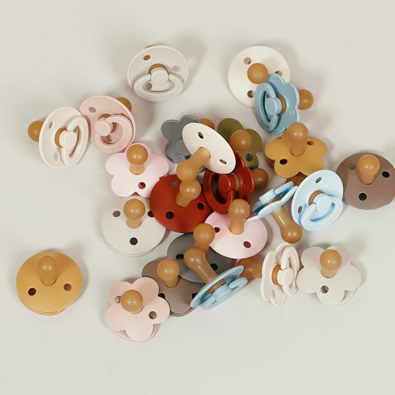 Silicone Baby Pacifier, Food Grade Silicone, Newborn Soother Solid Color Dummies Silicone Nipple For Bebe, 2PCS, Modabebe