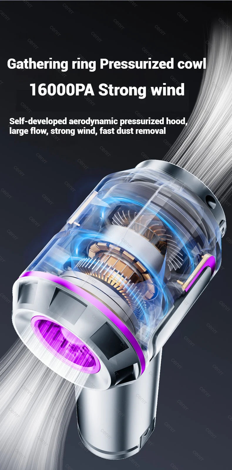 NEW Car Vacuum Cleaner, 998000PA Mini Cordless Powerful Portable Car Vacuum Cleaner for Home, Handheld Blower Car Cleaner