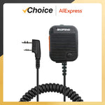 Baofeng AR-152 Mic Walkie Talkie Microphone PTT Radio Speaker Kenwood 2-Pin Type Handheld Mic For UV-K5 UV-16 UV-13 UV5R K Plug