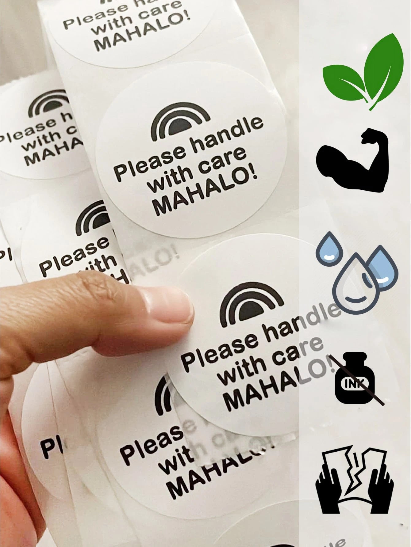Marklife X2 Thermal Label Sticker Paper Printable White 40-50mm Width Clothing Tag Commodity Price Food Self-Adhesive Tape