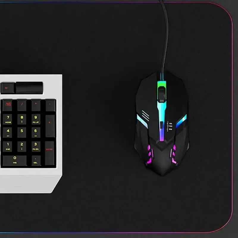 Latest High-Quality Ergonomic Gaming Mouse for Desktop and Laptop Computers, 4-Button USB RGB Backlit Mouse