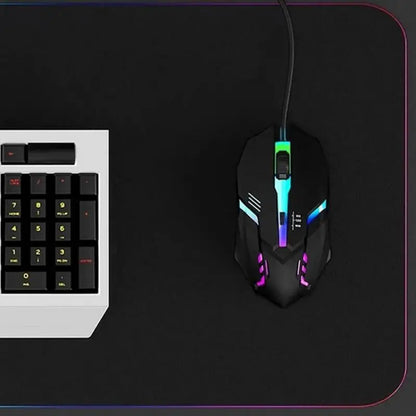 Latest High-Quality Ergonomic Gaming Mouse for Desktop and Laptop Computers, 4-Button USB RGB Backlit Mouse