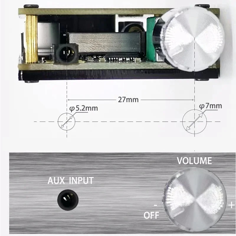 2*100W TDA7498E Audio Power Amplifier Bluetooth-compatible 5.0 Stereo HiFi Class D Digital Home Theater AUX Music AMP