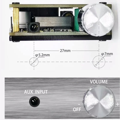 2*100W TDA7498E Audio Power Amplifier Bluetooth-compatible 5.0 Stereo HiFi Class D Digital Home Theater AUX Music AMP