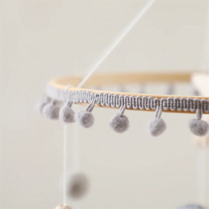 Newborn Baby Rattles Toys, 0-12 Months Soft Felt Whale Bed Bell Infant Mobile Crib Hanging Musical Carousel Toy, Boys Girls Gift