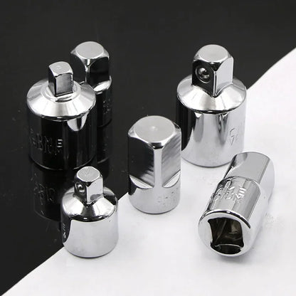 Socket Adapter Ratchet Wrench Adapter 1/2 Large Flywheel 3/8 Medium Flywheel 1/4 Small Flywheel CR-V Chrome Vanadium Steel Set