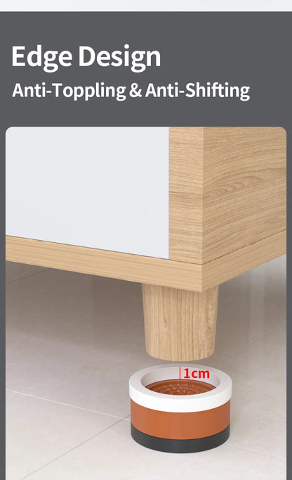 Stackable Furniture Heightening Foot Pads: Table Leg Pads, Coffee Table & Cabinet Base Risers, Bed Leg Heightening Pads