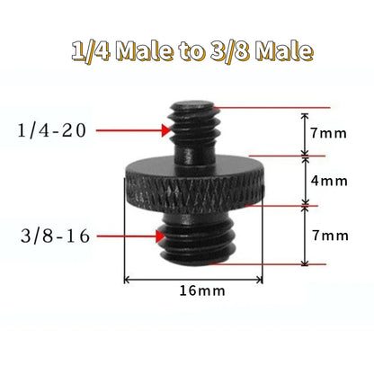 2/4pcs Universal Camera Conversion Screw 1/4 Male to 3/8 M4 M5 M6 M8 M10 Male Screw Tripod Monopod Mount Adapter Photography