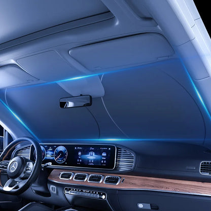 Car Window Sunshade Cover, Sun Shade, Windshield Visor Protector Windscreen Folding, Auto UV Protection Curtain Styling Accessories