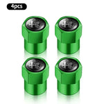 4Pcs Metal Car Wheel Tire Air Valve Caps Stem Covers For Alfa Romeo Mito Brera 147 Giulietta 159 156 Stelvio Sportiva Giulia