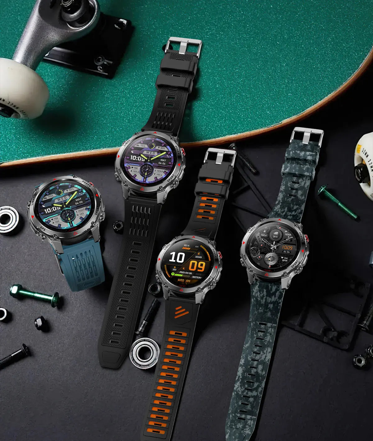 New Professional GPS Sports Smart Watch, Outdoor RIDE Run GPS track Swim Watchs Compass Altimeter, 3ATM Sports Bracelets, men, ladies