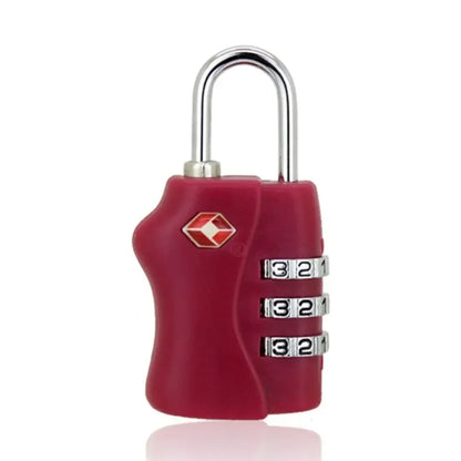 High Security TSA Customs Lock Overseas Customs Clearance Trolley Luggage Suitcase Backpack Password Padlock with Steel Cable