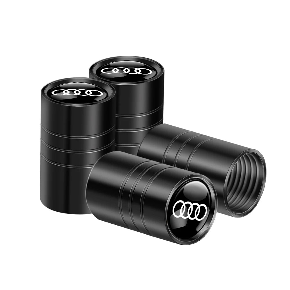 Tapas de válvula de neumático para coche con logotipo, accesorios para Audi Sline RS S TT A1 A2 A3 A4 A5 A6 A7 A8 8P B6 B7 B8 C5 C6