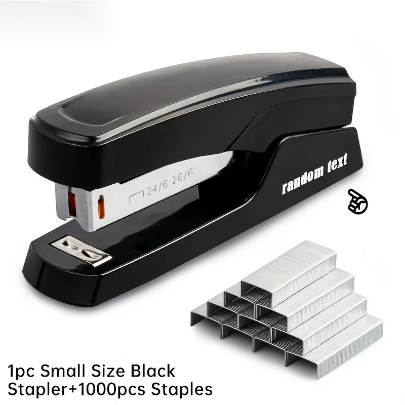 Durable Stapler With 1000 Staples, Capable Of Binding 25 Sheets Of Paper, Professional Office And Study Stationery Supplies