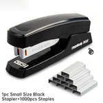 Durable Stapler With 1000 Staples, Capable Of Binding 25 Sheets Of Paper, Professional Office And Study Stationery Supplies