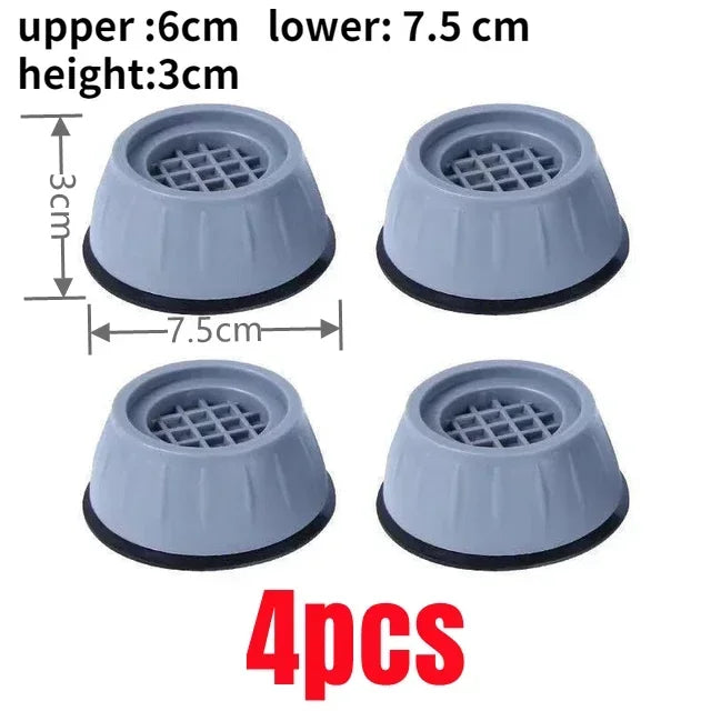 4Pcs, Anti Vibration Feet Pads, Rubber Legs, Slipstop, Silent Skid Raiser Mat for Washing Machine, Support Dampers, Stand Accessories