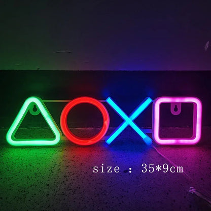 LED Neon Signs for Bedroom Wall Decor, USB Powered Switch LED Neon Light for Game Room, Living Room, Teen Gamer Room Decoration