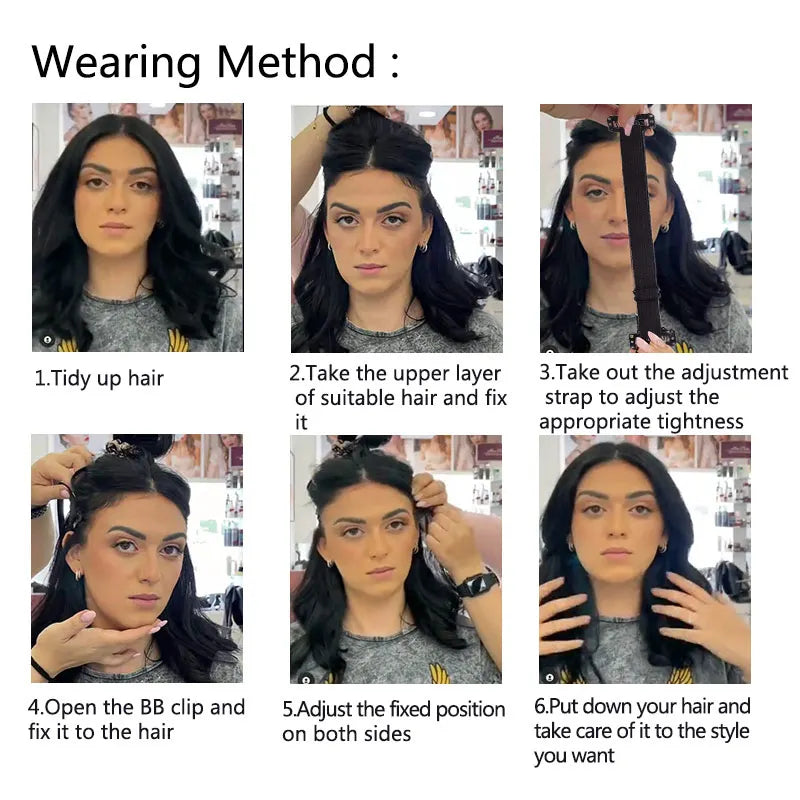 Nunify Face Lift Band With Clip Hair Holder Facial Anti-Wrinkle Tool Stretching Strap For Lift Up Eyes Invisible Elastic Belt