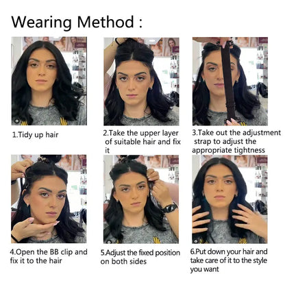 Nunify Face Lift Band With Clip Hair Holder Facial Anti-Wrinkle Tool Stretching Strap For Lift Up Eyes Invisible Elastic Belt