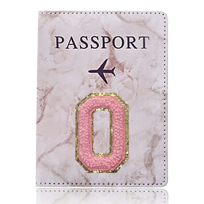 Fashion Passport Protective Cover, Embroidery Letter Pattern Travel Passport Holder, Wallet Gift PU Leather Card Case Cover Unisex