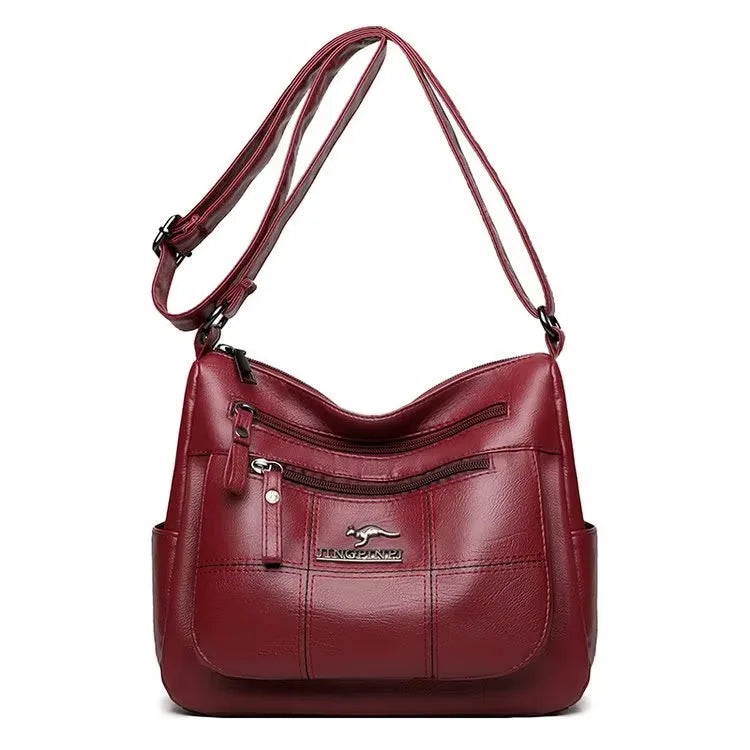 Women Embroidery Tote Bag High Quality Leather Ladies Handbags 2024 Women Shoulder Bag Small Crossbody Bags For Women Sac a Main