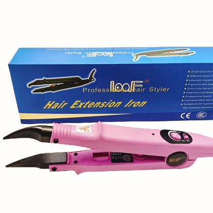Loof Professional Nueva Tenacilla de Fusión para Extensiones de Cabello con Temperatura Ajustable hasta 220℃, Mini Punta Calentadora Inteligente, Herramienta de Unión de Queratina