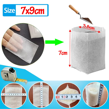 100Pcs Plant Grow Bags Nursery Bags Seeds To Sow Flower Pots Biodegradable Non-woven Fabric For Home Garden Accessories Tools