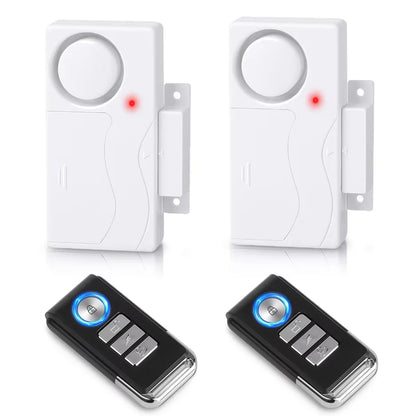 Awapow Wireless Door Alarm With Remote Control Anti-Theft Door And Window Security Alarms Home Security Sensor Burglar Alarms