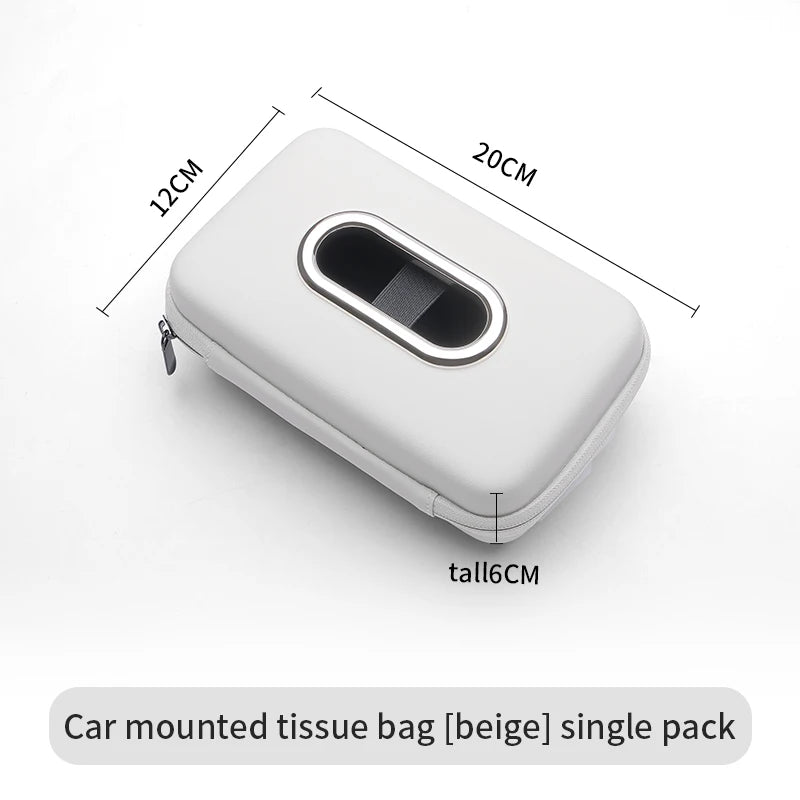Car sun visor tissue box, seat back car mounted tissue box, car mounted armrest box, high-end storage decoration sanitary paper box