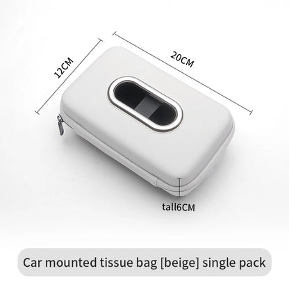 Car sun visor tissue box, seat back car mounted tissue box, car mounted armrest box, high-end storage decoration sanitary paper box
