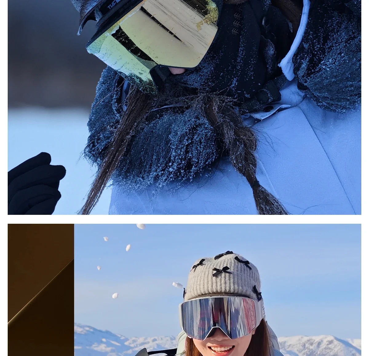 Kapvoe Flip Over Magnetic Snow Goggles Photochromic Ski Men Snowmobile Anti-Fog Snowboard Goggles Women Ski Equipment UV400