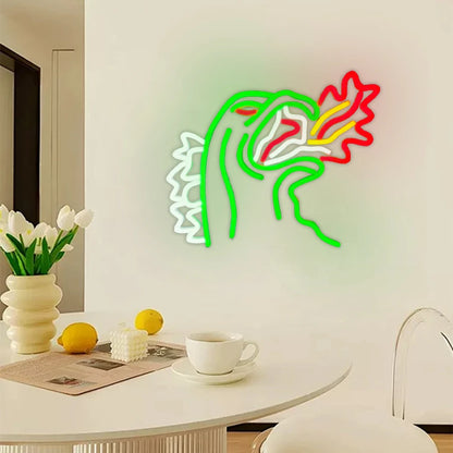 Anime Neon Sign, Dinosaurs Neon Sign, LED Neon Lights for Bedroom Wall Game Room, Party Decor for Kids Boys Man, Cave, Gifts