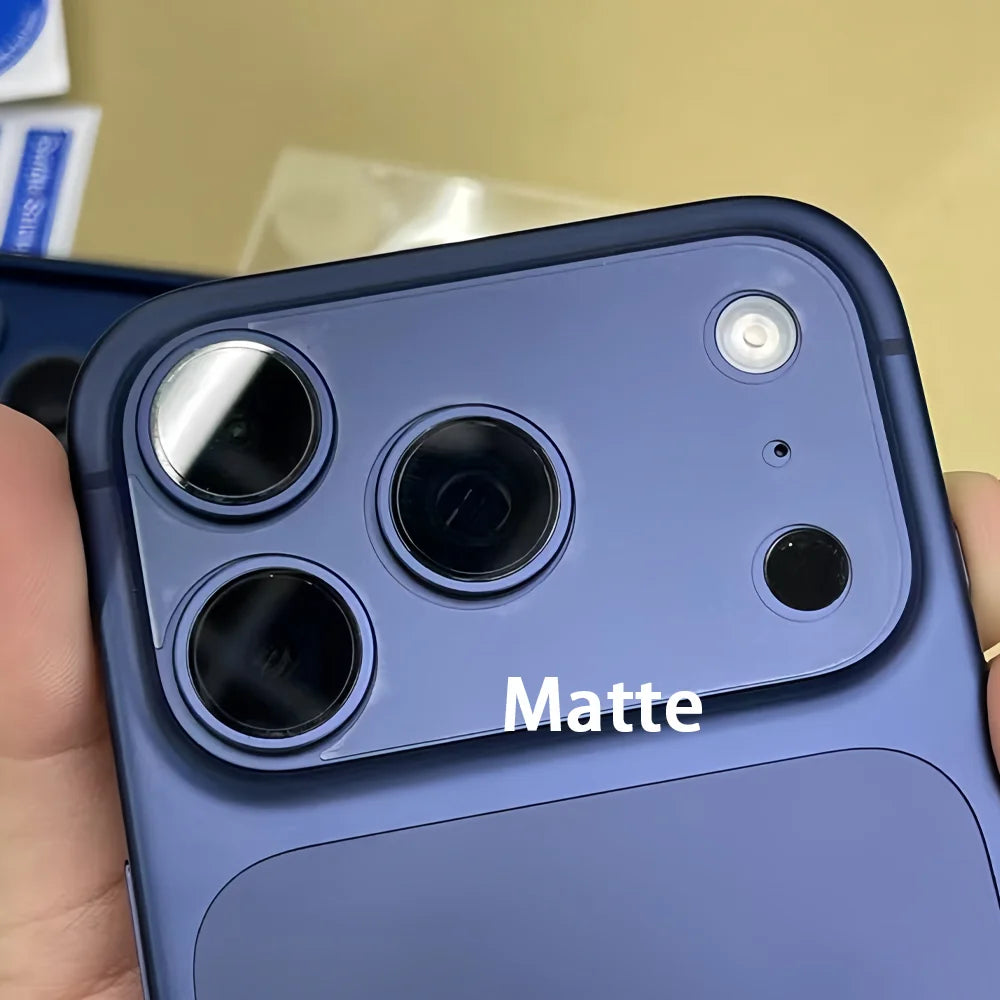5 Pcs HD / Matte Lens Fibre Base Protective Film For iPhone 17 Pro 17 Pro Max Transparent Fiber Hollow Lens Chassis Film 17Pro