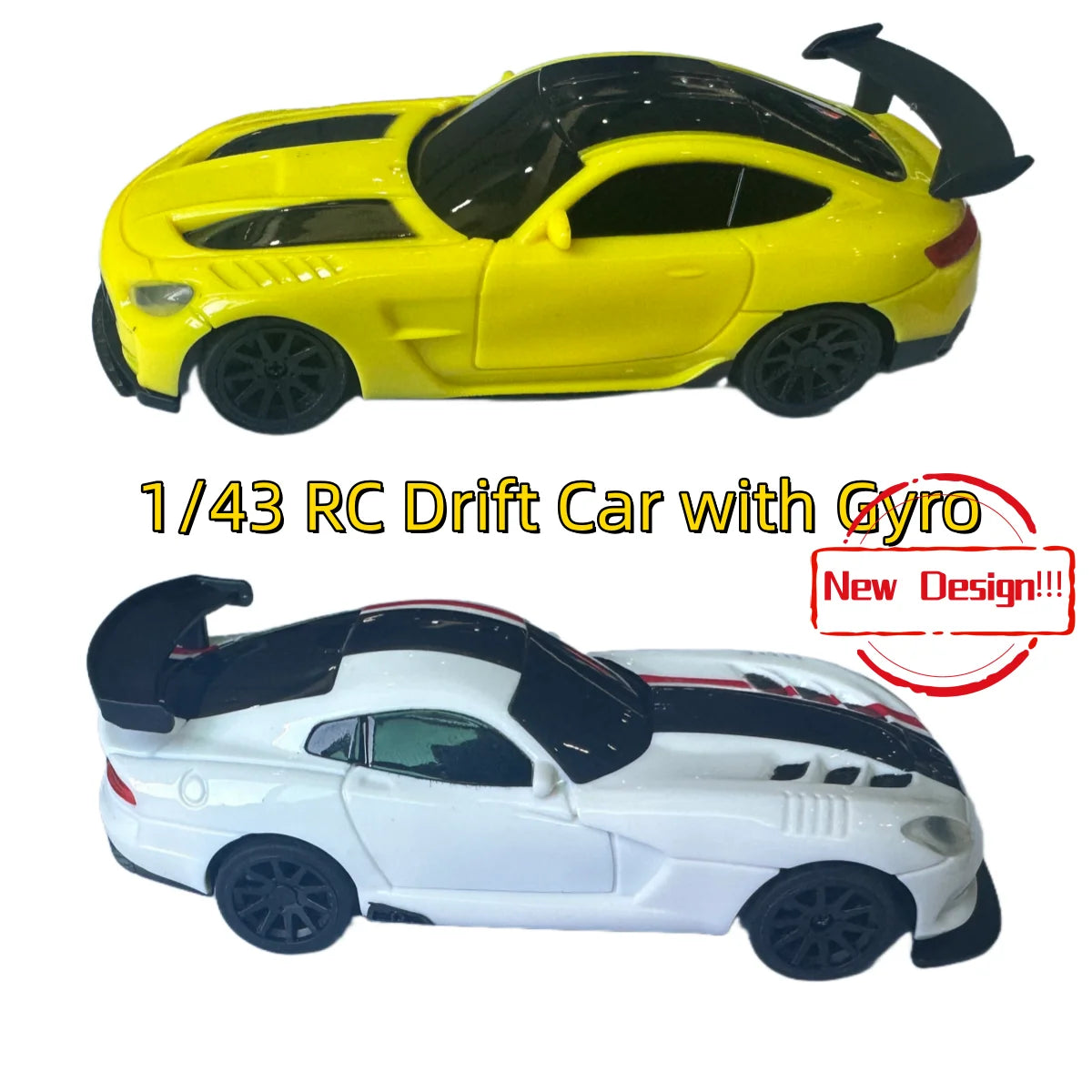 New RC Drift Car, Upgraded Gyro 1/43 Racing RTR 4WD Four-wheel Drive High Speed Radio Control Model 2.4g, Drift Race Car Mini Gift
