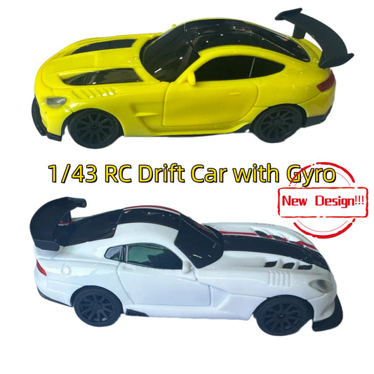 New RC Drift Car, Upgraded Gyro 1/43 Racing RTR 4WD Four-wheel Drive High Speed Radio Control Model 2.4g, Drift Race Car Mini Gift