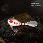 Spoon Spinner Bait Sinking Wobblers Baits Metal Jig VIB Lure Rotating Sequin Tail Lures Far Casting Fishing Baits for Sea Bass