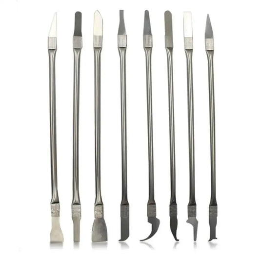 8pcs CPU IC Glue Remover C Chip Repair Phone Repair Tool Thin Blades Piratical Repair Hand Tool For Mobile Phone Computer