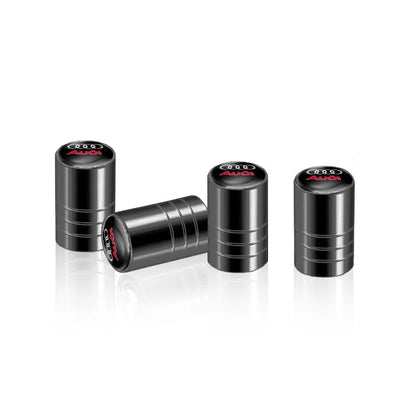 4 unids tapa de válvula de coche, tapas de válvula de rueda, cubierta antipolvo, accesorios de neumático para Audi S line Sports A1 A3 A4 A5 A6 A7 A8 Q2 Q3 Q5 Q7 TT S5 S3 S4