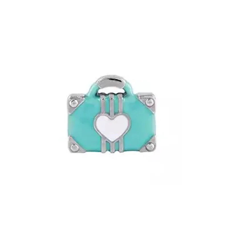 Pink Bead Bag Perfume Lipstick high heels Pendant fit Original Bracelet Accessories DIY Jewelry Women 925Silver Gift Trunk Charm